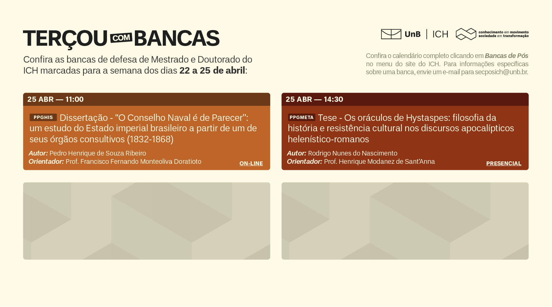 Clique aqui para acessar o calendário de defesas completo
